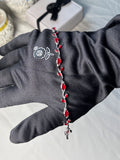 Elegant Red Stone Silver Bracelet | Women’s Fashion Jewelry