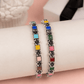 Multicolor Oxidized Bangles | Colorful Floral Design