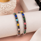 Multicolor Oxidized Bangles | Colorful Floral Design