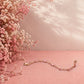 Rosé Vine Blossom Bracelet | Pink Crystal Floral Bracelet