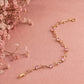 Rosé Vine Blossom Bracelet | Pink Crystal Floral Bracelet