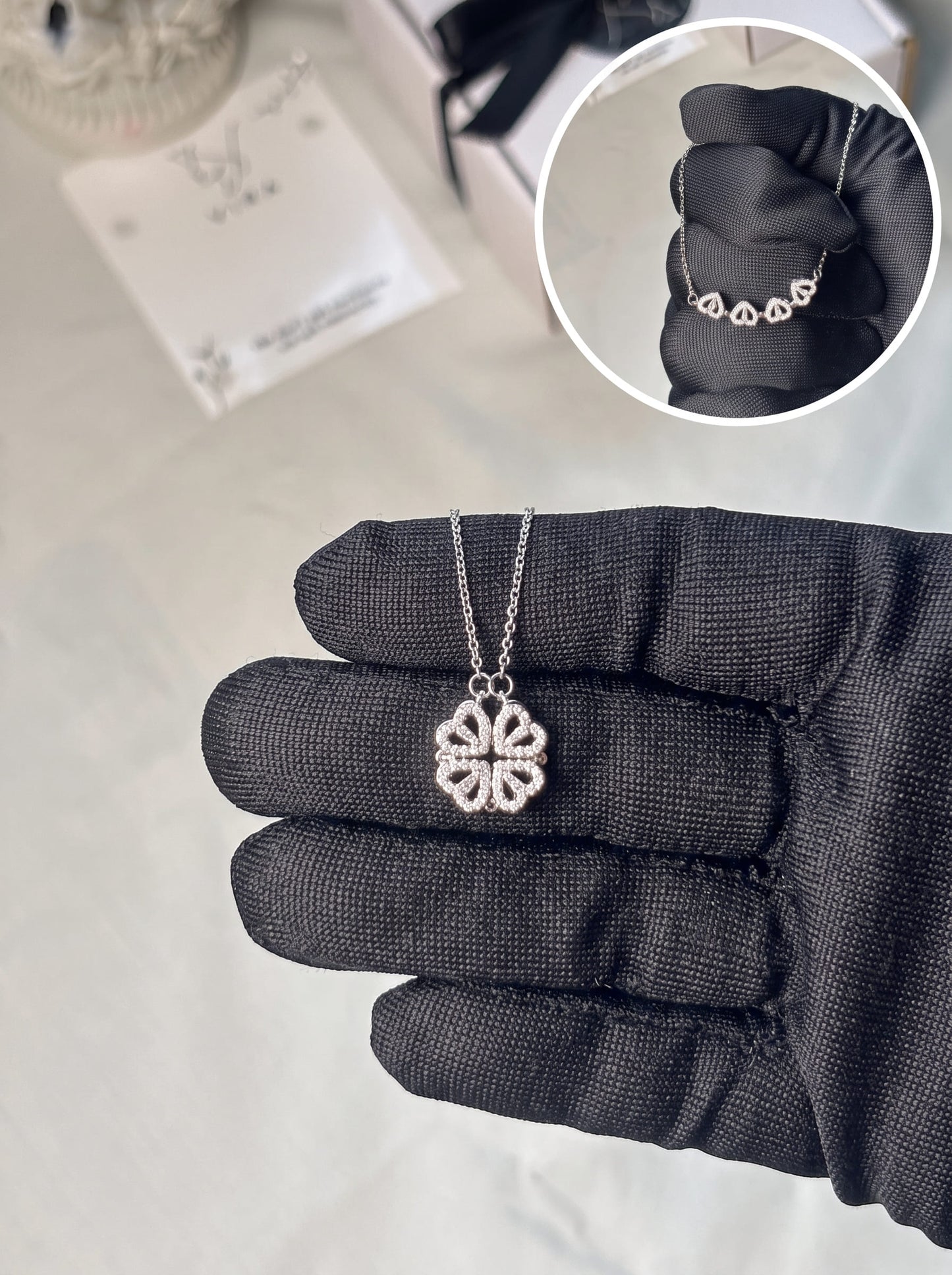 2 in 1 Magic Clover Necklace | Convertible  Pendant