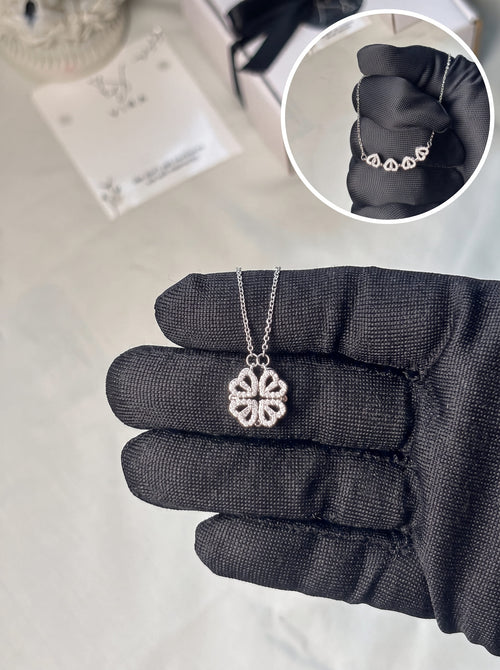 2 in 1 Magic Clover Necklace | Convertible  Pendant