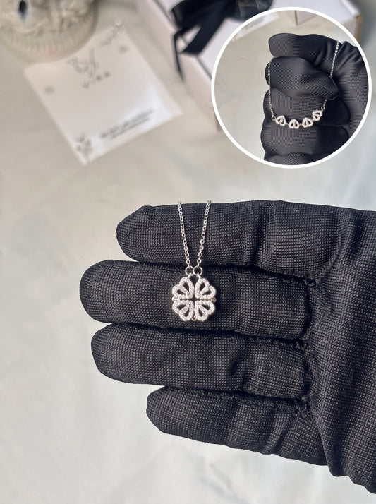 2 in 1 Magic Clover Necklace | Convertible  Pendant