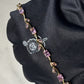 Rosé Vine Blossom Bracelet | Pink Crystal Floral Bracelet