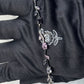 Moonlit Vine Blossom Bracelet | Silver Floral Crystal Bracelet