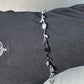Moonlit Vine Blossom Bracelet | Silver Floral Crystal Bracelet