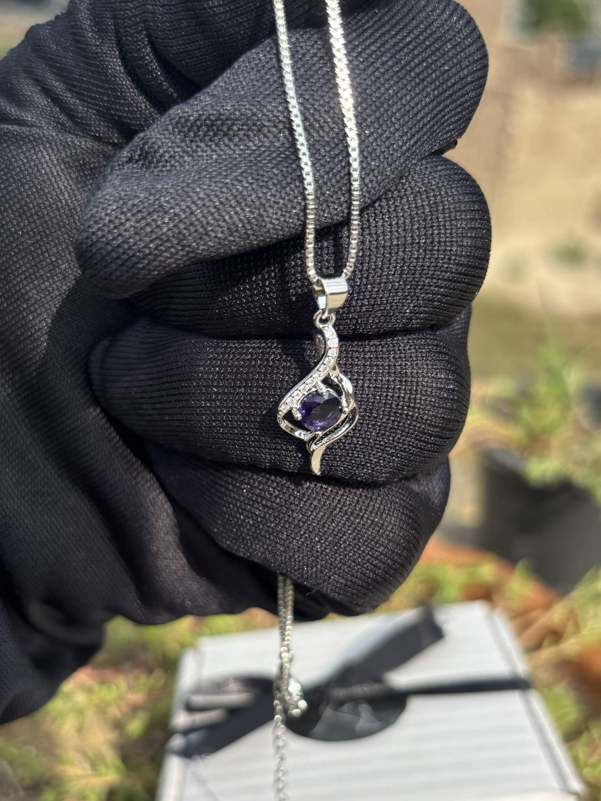 SOLIS Korean  Zircon Pendant | Premium Silver & Rhodium Finish