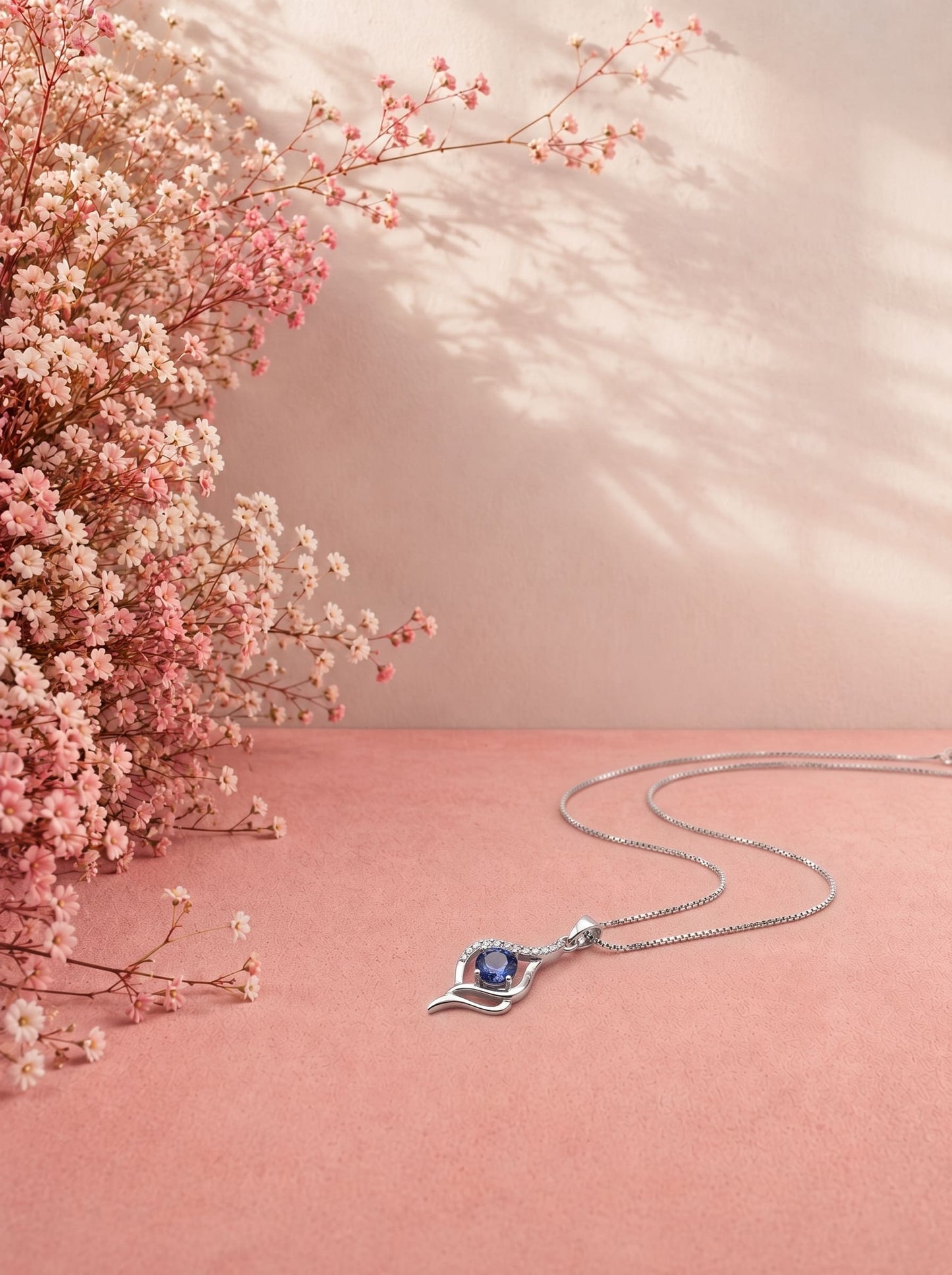 SOLIS Korean  Zircon Pendant | Premium Silver & Rhodium Finish