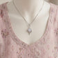 SOLIS Korean Zircon Pendant | White Zircon & Rhodium Finish